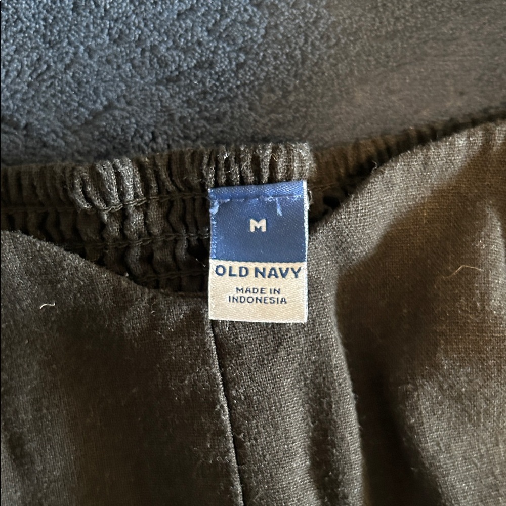 Old Navy Black Linen Midi Dress - Picture 2 of 5